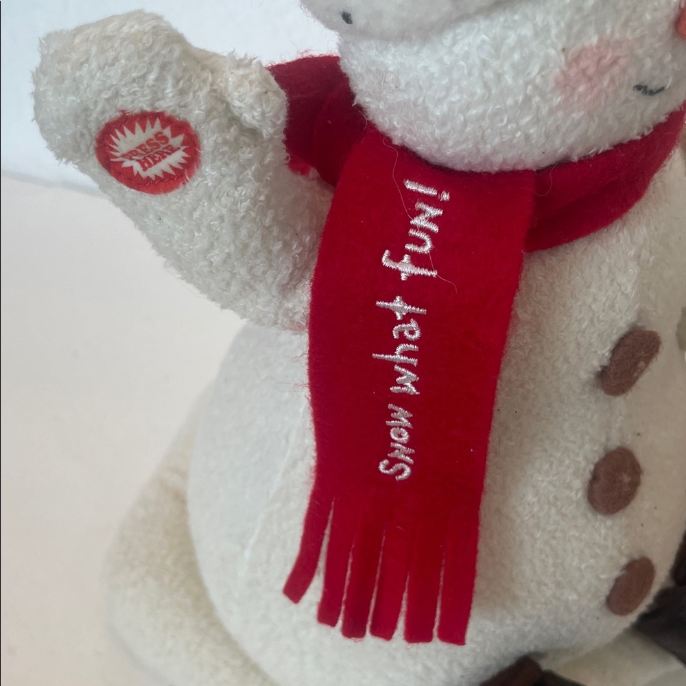 Y2K Hallmark jingle pals Snowman snow what fun dance sing bark jingle bells new - Picture 8 of 11